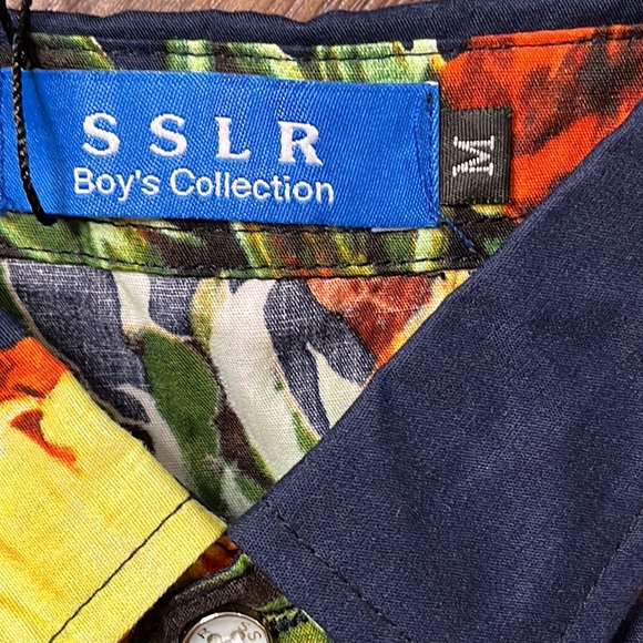 SSLR boys collection, medium pinnacles, long sleeve button up, new with tags - Picture 2 of 5